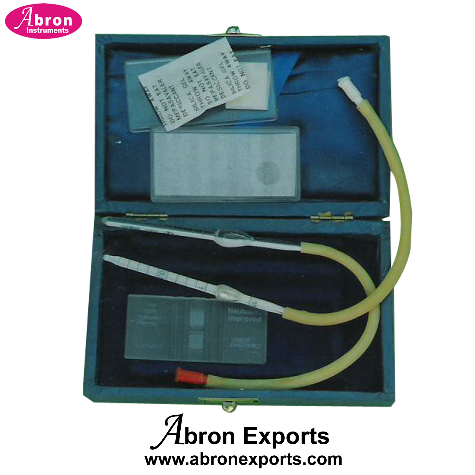 Haemocytometer Blood counting chamber German Type Set Neubauer chamber set Bright lined Pharmacy Medical College Demo Abron ABM-2175HCN or AB-75HCG